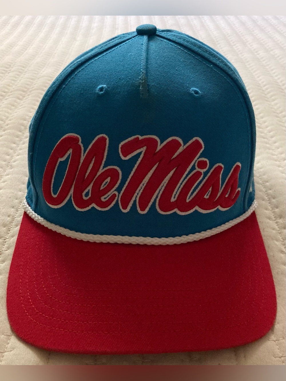 Ole Miss Rebels 47 Brand Script SnapBack Rope Hat Mississippi Adjustable NCAA